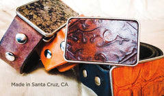Genuine Leather Hand-cut Snap Belts